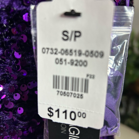 Suzy Shier sequence purple dress - Picture 2 of 4